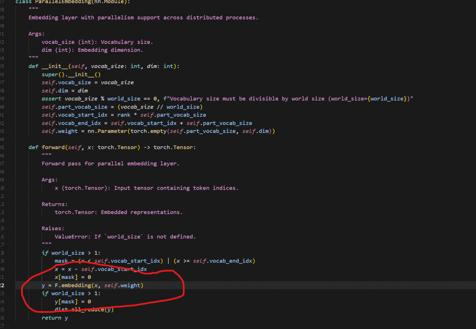 Преобразование в векторы смысла (эмбеддинги) в DeepSeek3. У него реализовано через библиотеку Torch