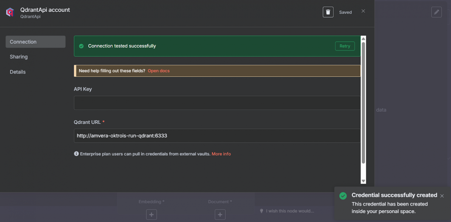 Qdrant c n8n. Автоматизируем ИИ RAG-приложение - 7 Qdrant c n8n. Автоматизируем ИИ RAG-приложение - 7