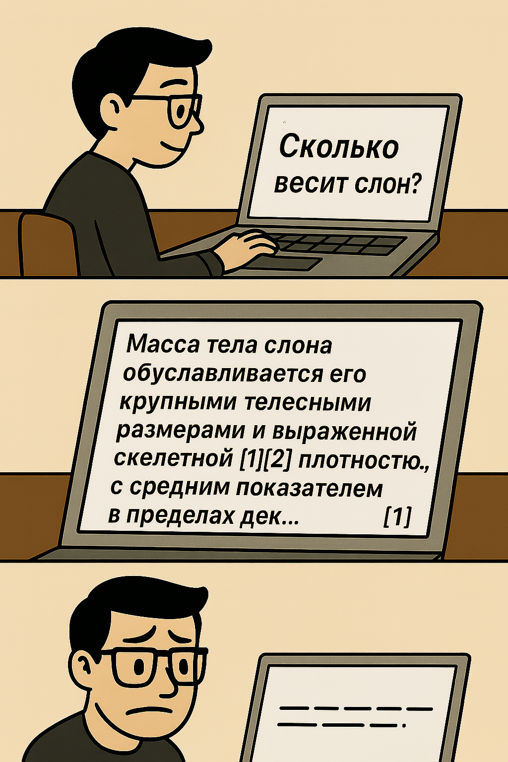 Иллюстрация непонятного ответа