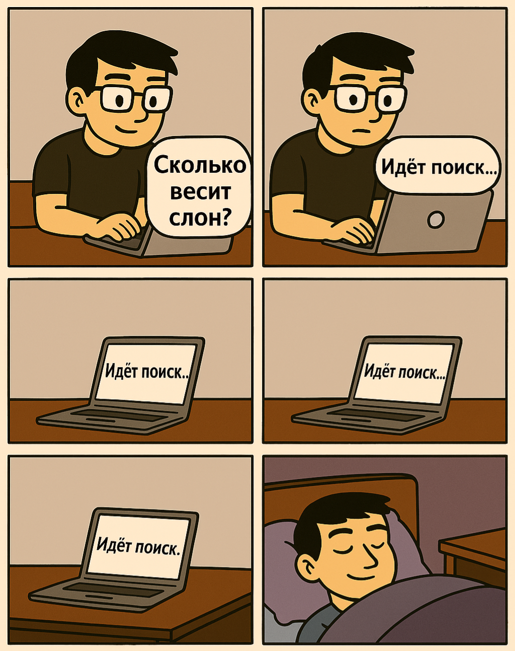 Иллюстрация долгого ожидания ответа