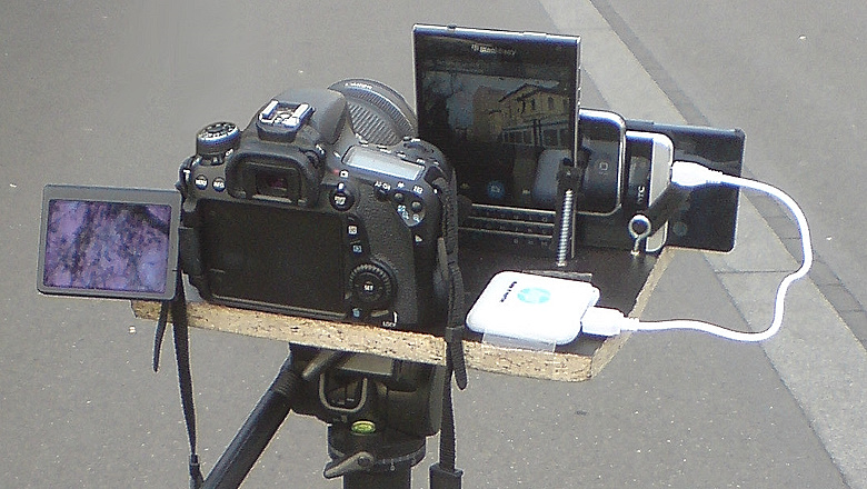 Установка с четырьмя камерами DPED. Источник