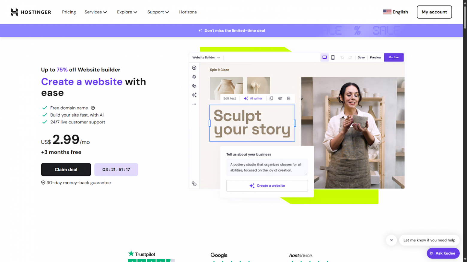 Лучшие конструкторы сайтов со встроенным ИИ в 2025 году - 5