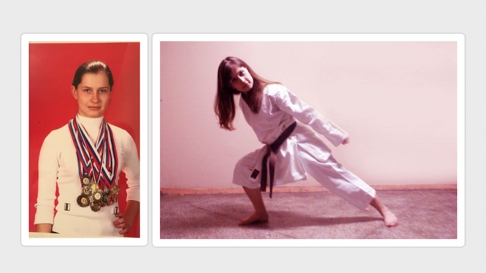 В школе я обожала математику, карате и побеждать