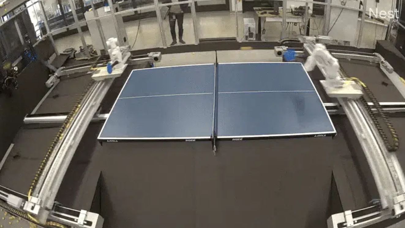 Google установила две роборуки для бесконечной игры в настольный теннис - 1 Google установила две роборуки для бесконечной игры в настольный теннис - 1