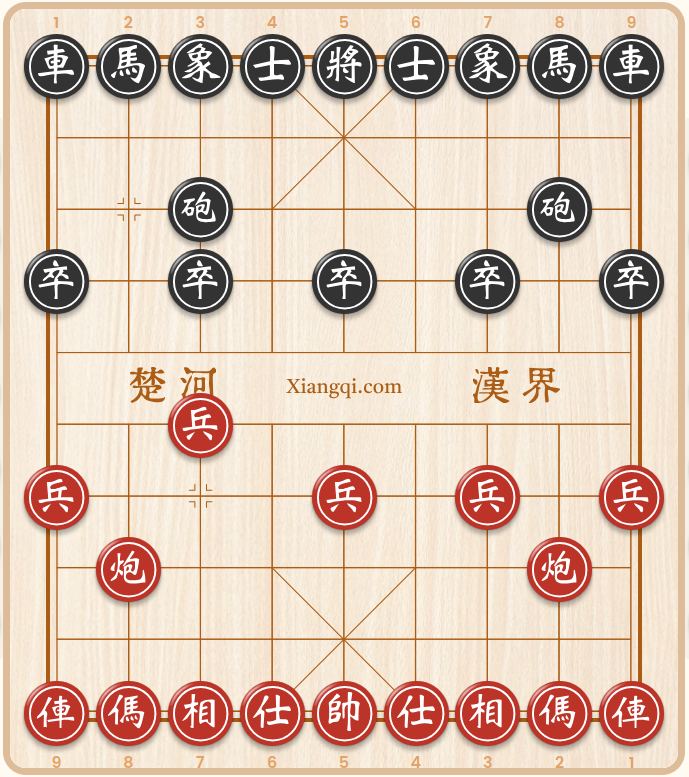 красные двинули вперед пешку а чёрные шагнули вправо "колесницей"