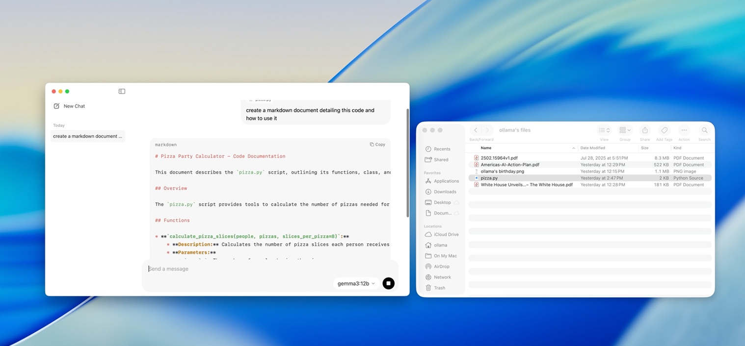 Обновление Ollama: поддержка мультимодальности и возможность загружать файлы - 5