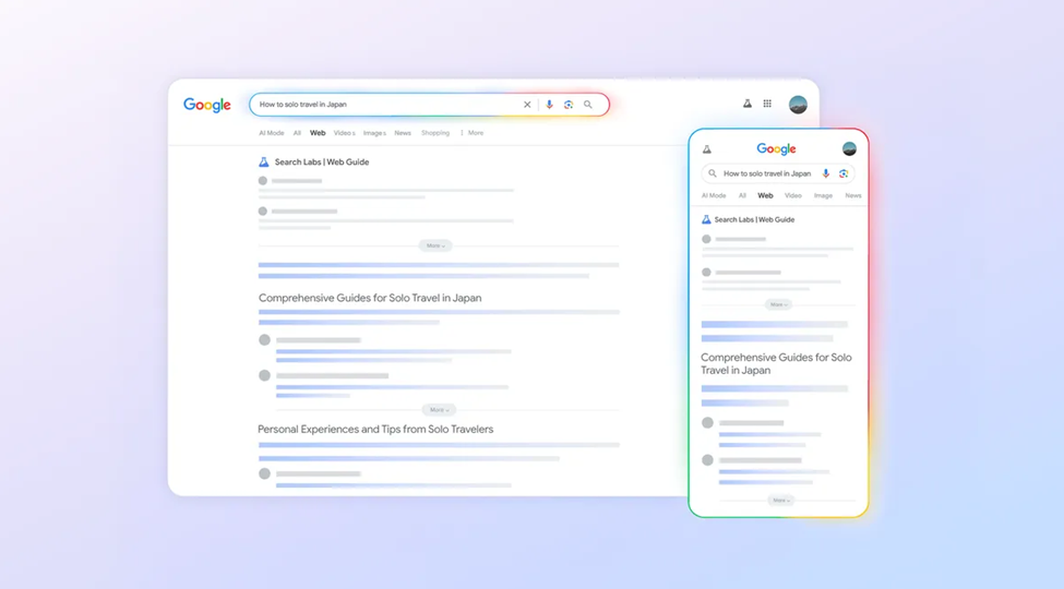 Так выглядит новый поиск от Google. Источник