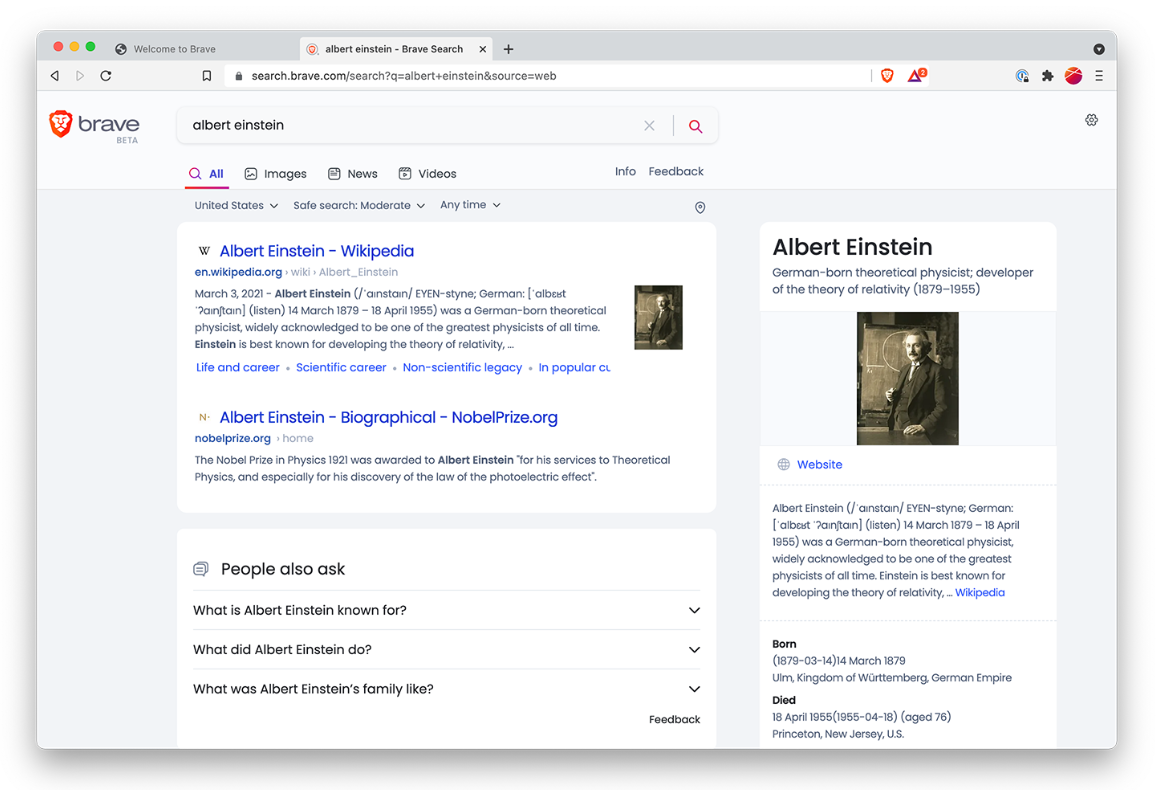 Brave Search. Источник