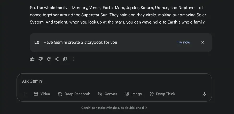 Google внедрила функцию создания иллюстрированных книг в Gemini - 3