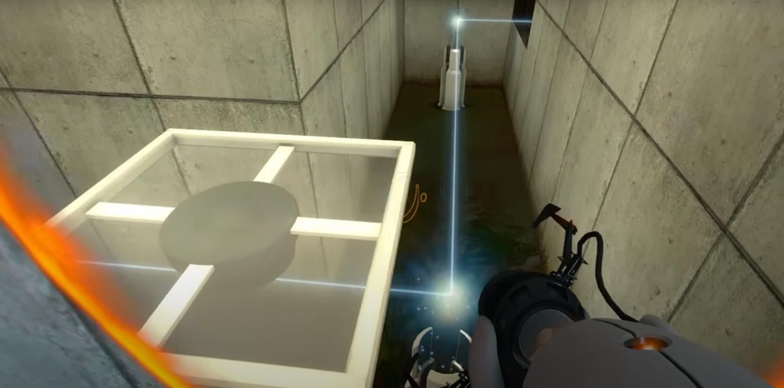 При помощи порталов порой приходится попадать на движущиеся платформы