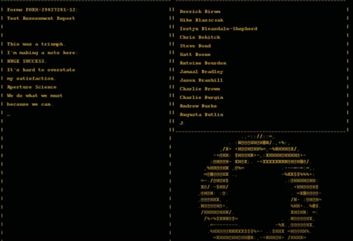 Финальные титры под Still Alive хочется пересматривать раз за разом. Текст явно намекает на вторую часть