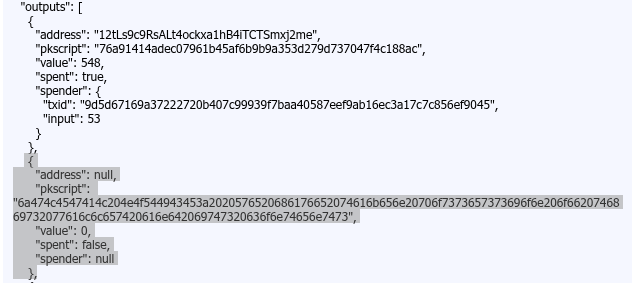 Транзакция с OP_RETURN