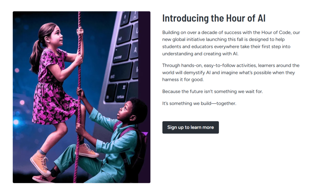 Гендиректор Code.org: ежегодное образовательное мероприятие организации «Час кода» переименовано в «Час ИИ» - 1