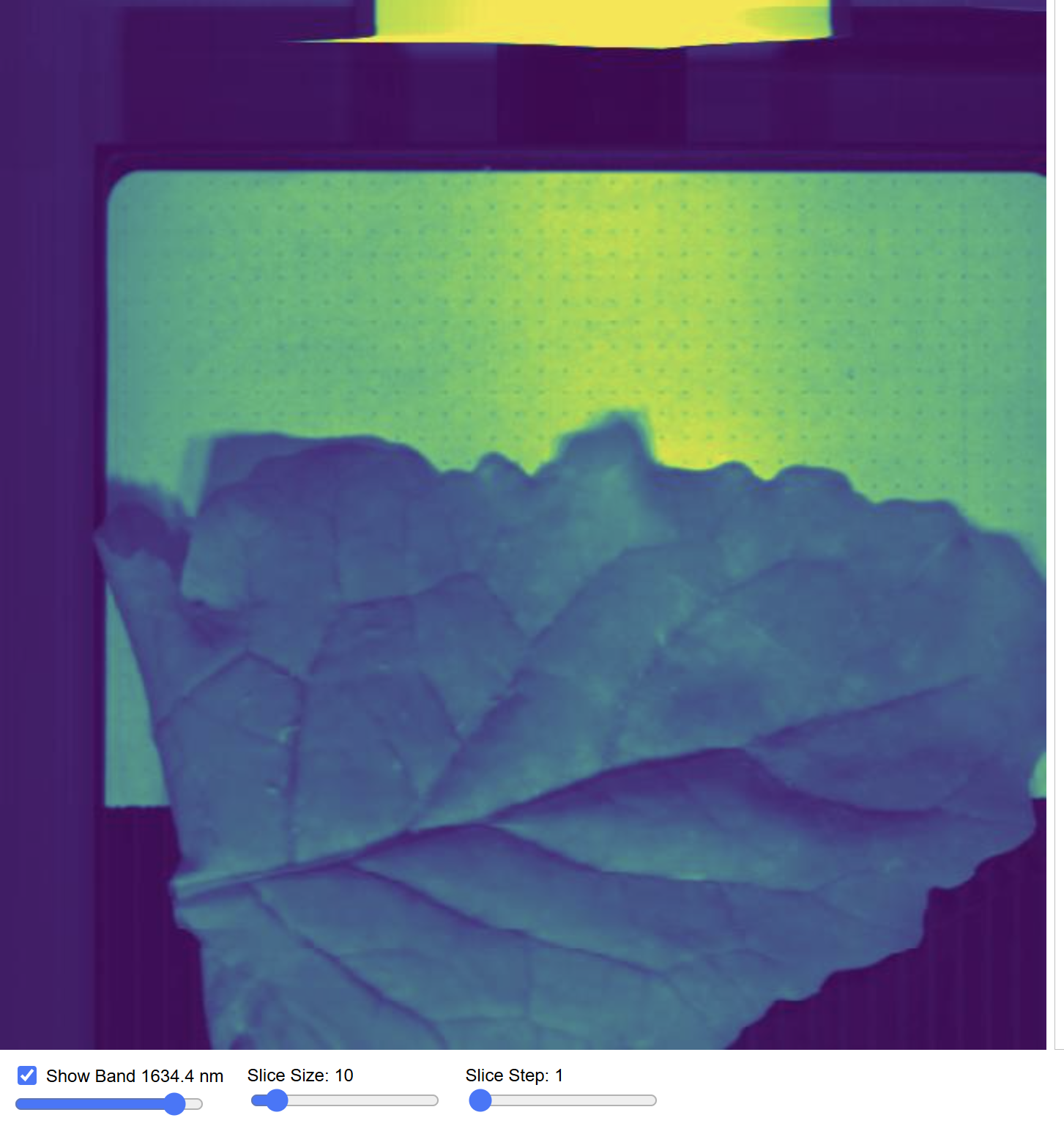 спектр на длине волны 1634 нм.