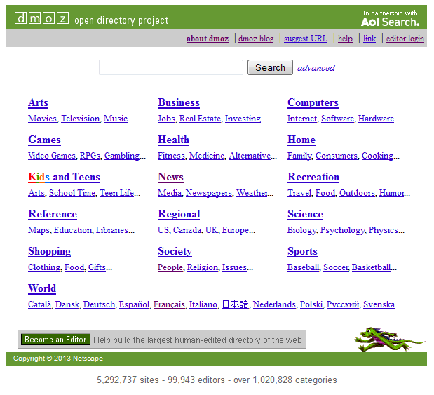 Каталог DMOZ