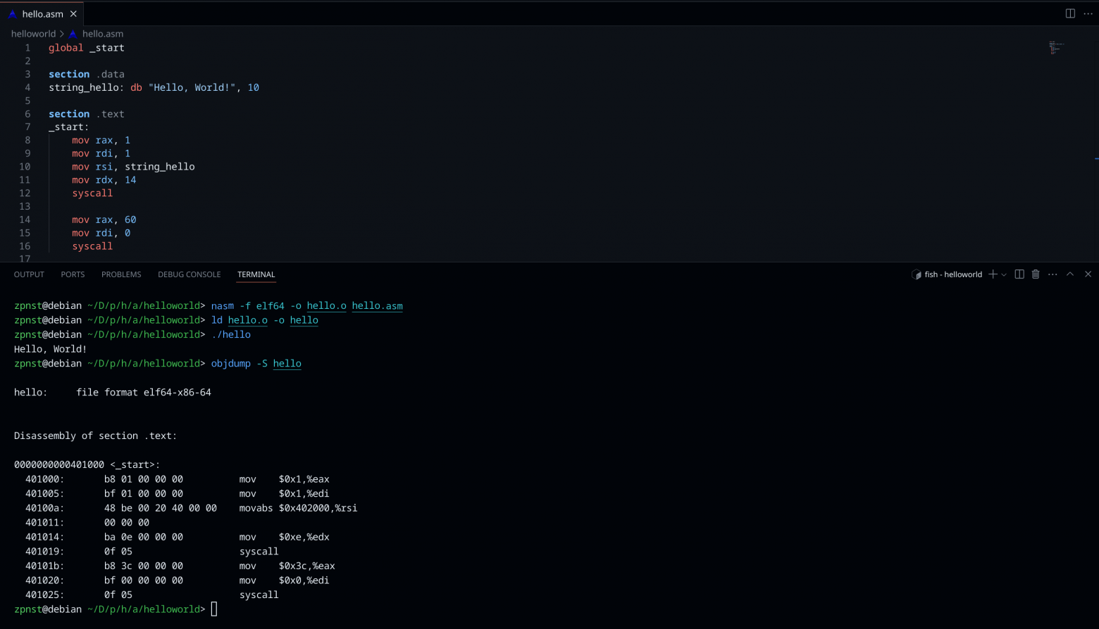Ассемблер: рассматриваем каждый байт «Hello, World!». Как на самом деле работают программы на уровне процессора и ОС - 12