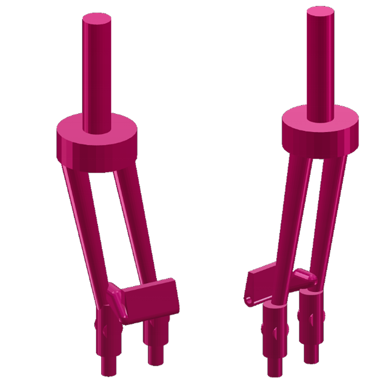 По-моему, эта вилка сама себя немного стесняется