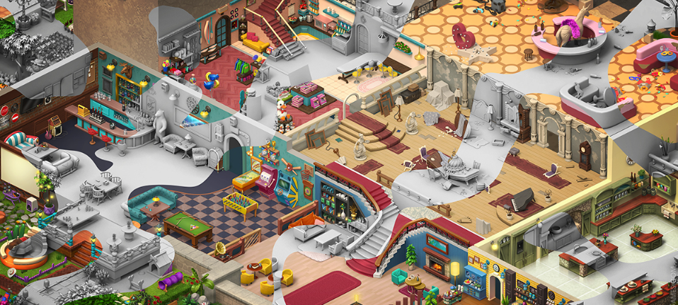 Пример 3D сцены из открытых источников