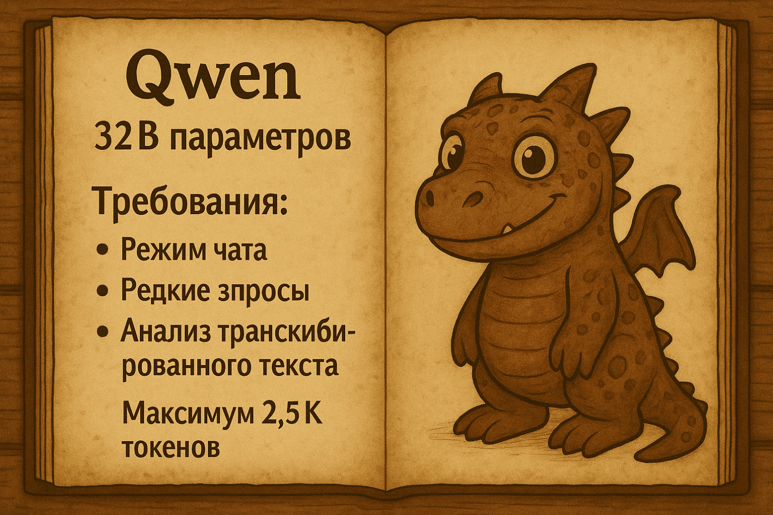 Юмористическая иллюстрация с «Qwen-драконом».