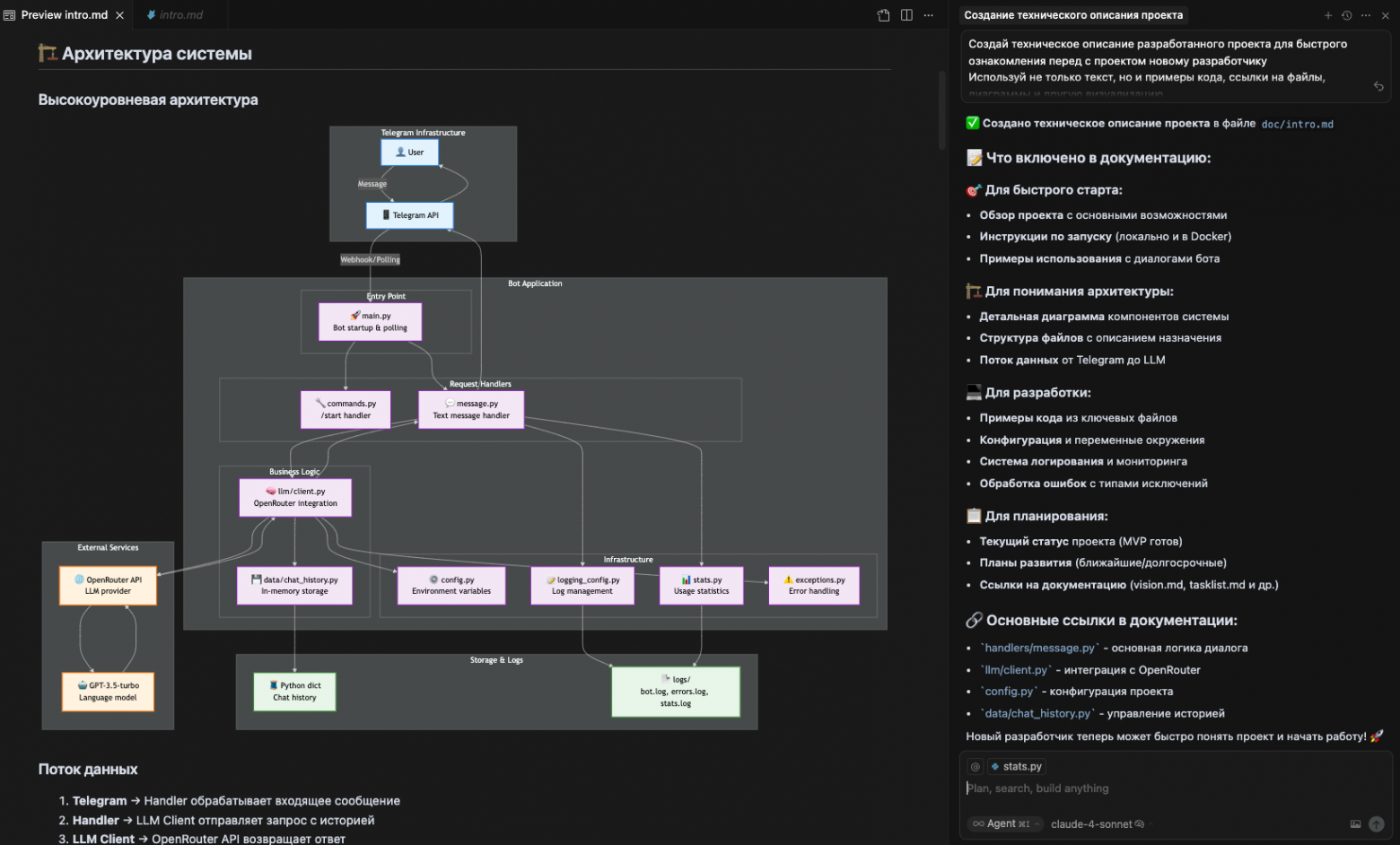 Генерация onboarding документации