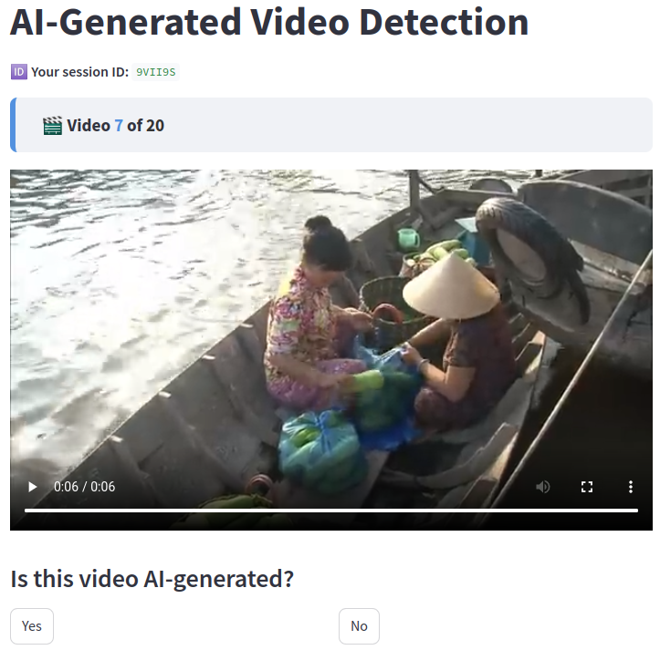 Первая страница, которую видят аннотаторы для видео 1.