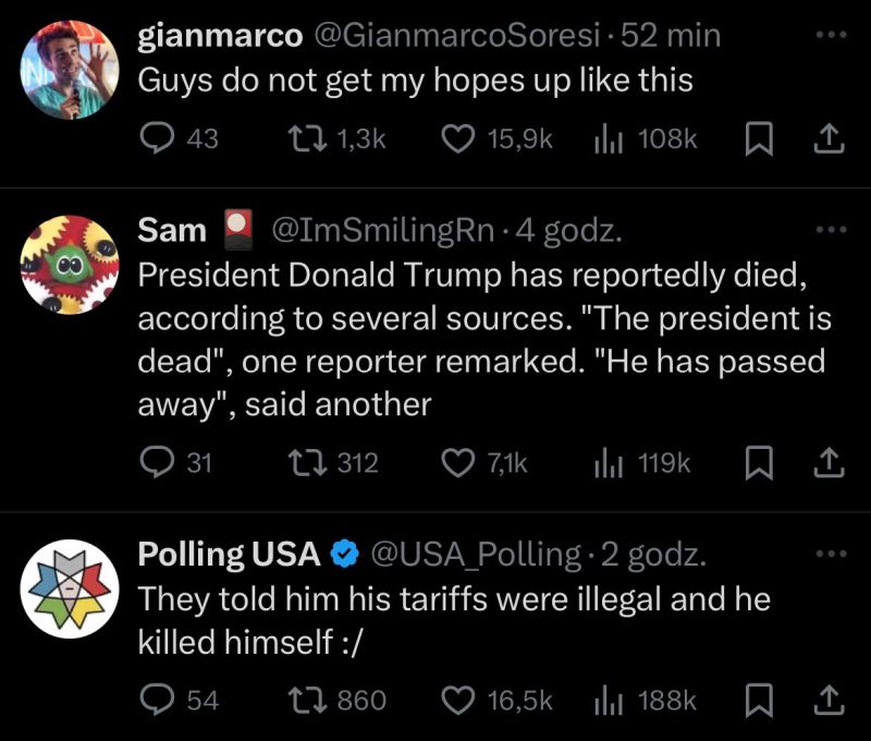 И к другим новостям: в западном Твиттере на прошлой неделе внезапно завирусилась такая концепция: Трамп на самом деле умер и его положили в холодильник. Эх, пендосы, даже мемы про своего деда самостоятельно придумать не могут… 