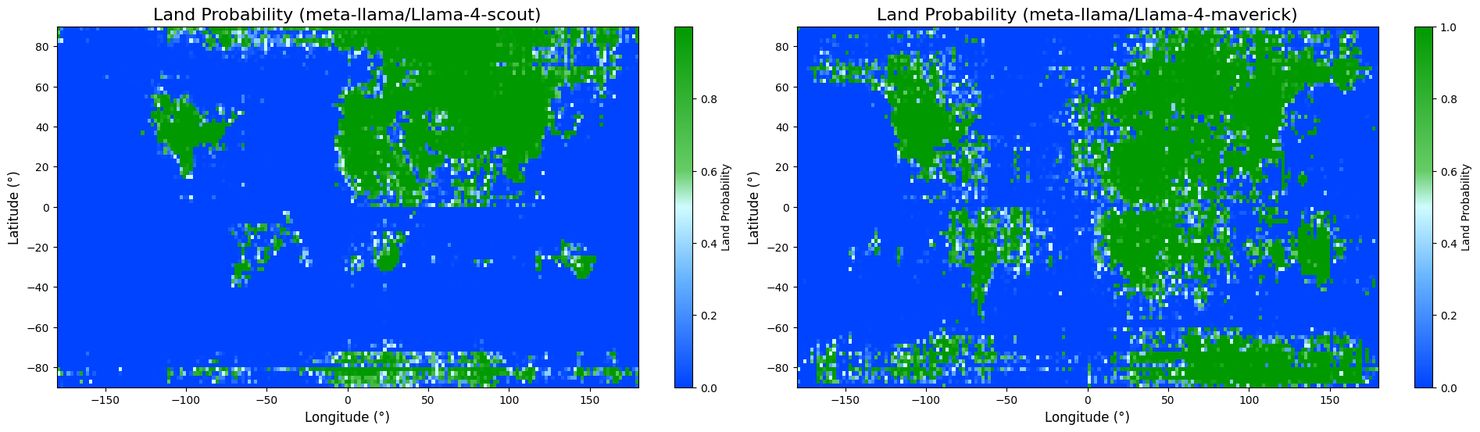 Два варианта Llama 4 рисуют карту мира. Генри