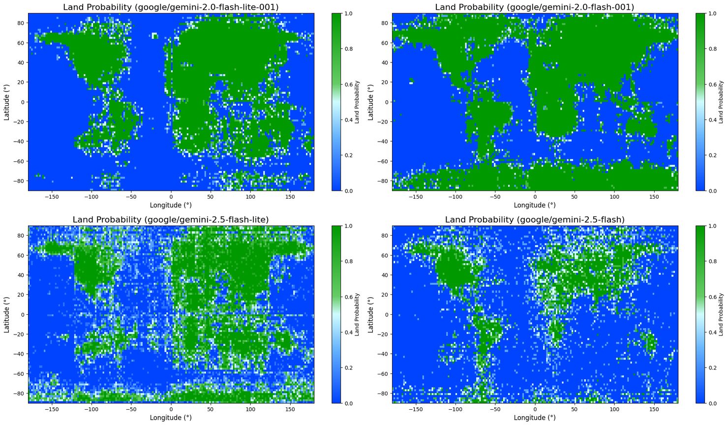 Flash-варианты Gemini 2.0 и 2.5 так представляют себе карту мира. Генри