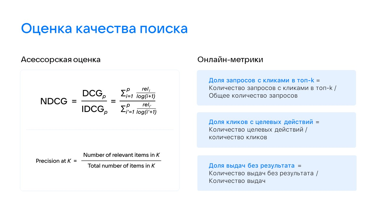 Сравнение метрик