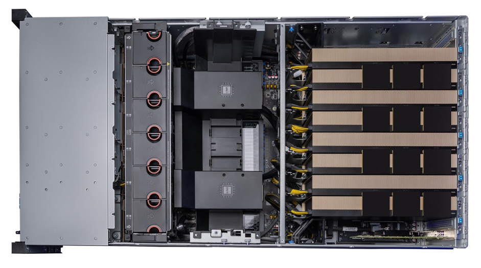 YADRO G4208P G3, вид сверху