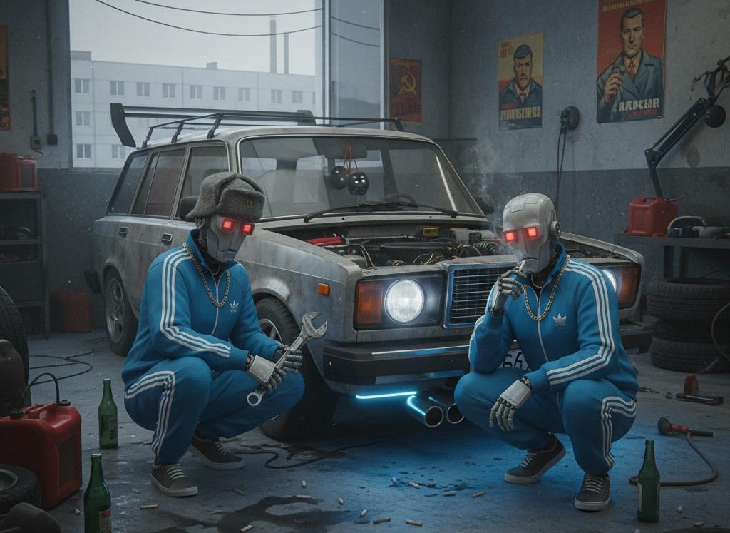 Agentic World. Если вы уже использовали агентов в проде, то символизм в виде выхлопа спереди  должен напомнить что-то до боли знакомое