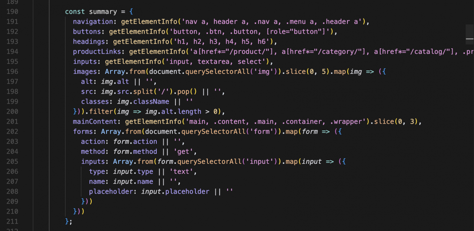 Очень упрощенная штука для понимания содержимого страницы