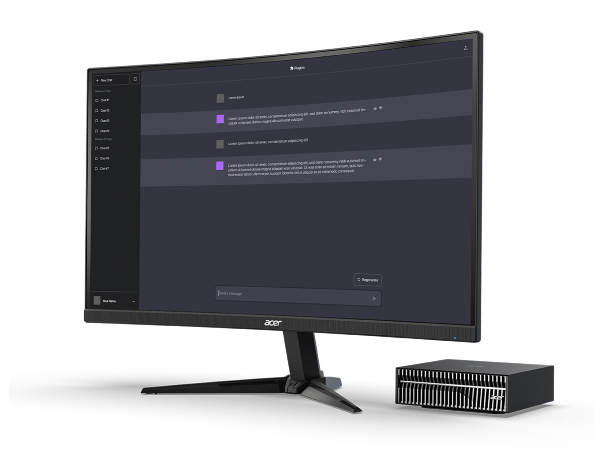 Рабочая станция Acer Veriton GN100 AI Mini