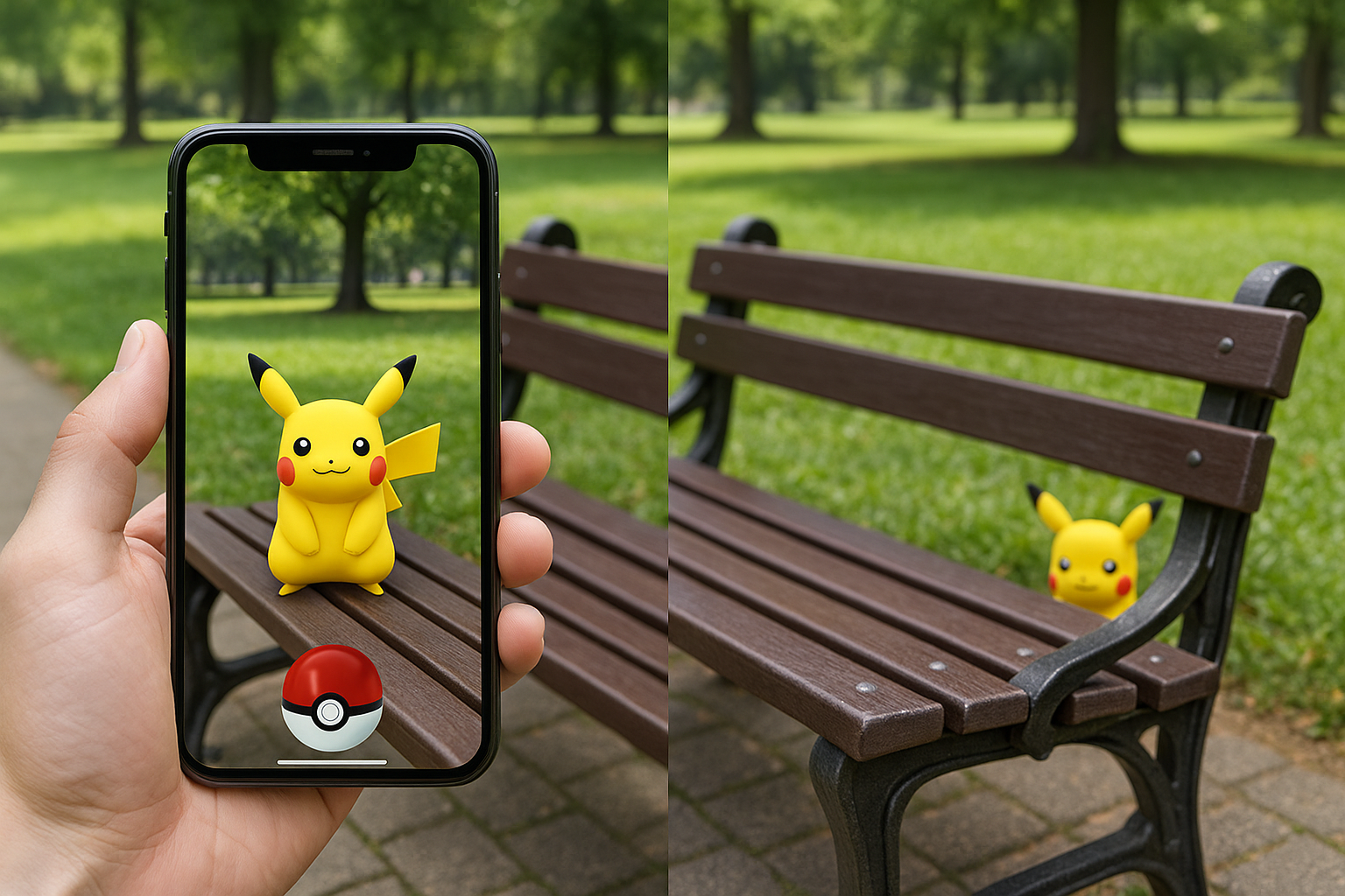 Виртуальный персонаж может стать “привязанным” к конкретной точке на местности: если вы оставили покемона в парке, другие игроки увидят его именно там же, на той же скамейке, а не в нескольких метрах от неё. 