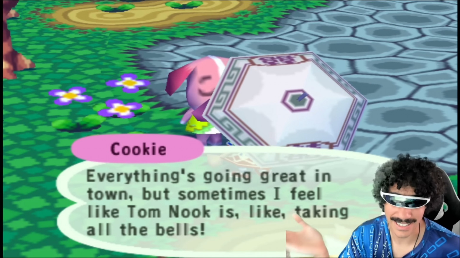 Cookie says Tom Nook is taking all the bells