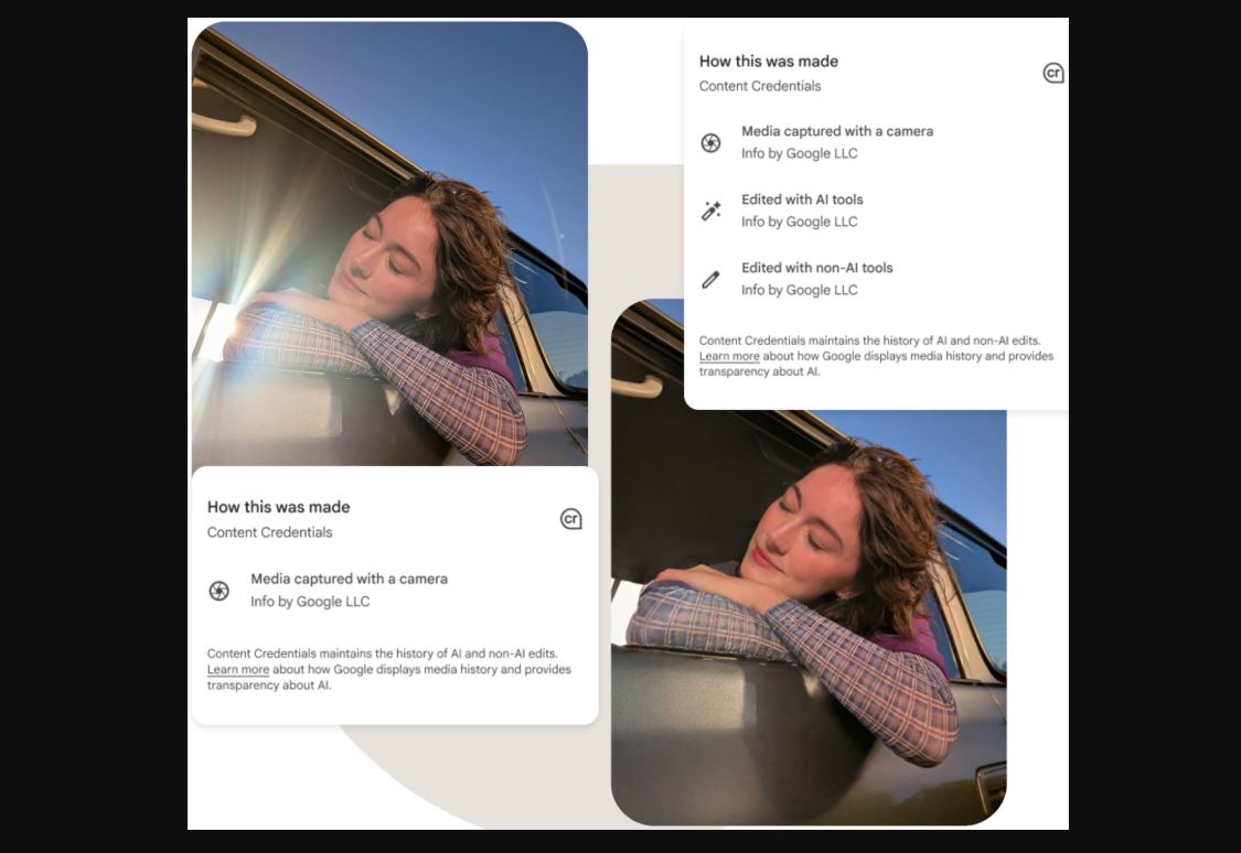 Смартфоны Pixel 10 получили встроенную систему цифровой подписи фотографий - 1