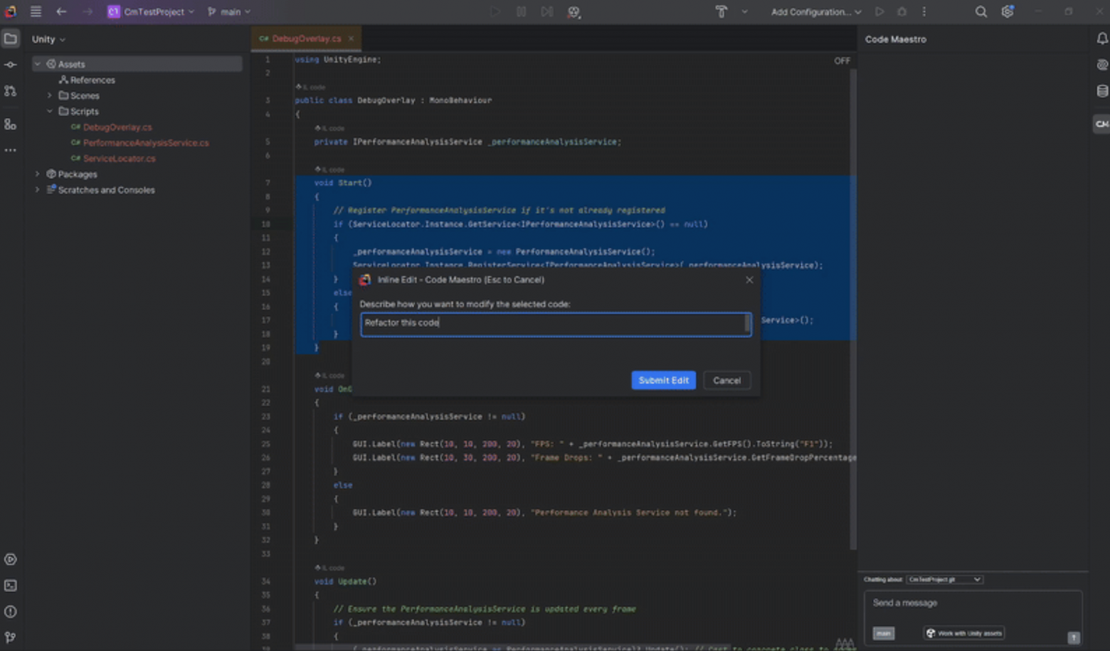 Ещё один AI инструмент для Unity: «распаковка» Code Maestro - 3