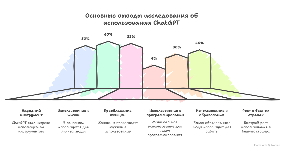 Основные выводы исследования об использовании ChatGPT