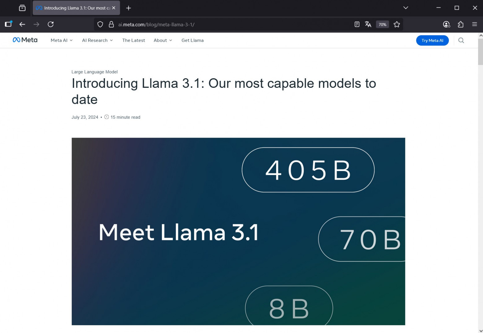 https://ai.meta.com/blog/meta-llama-3-1/