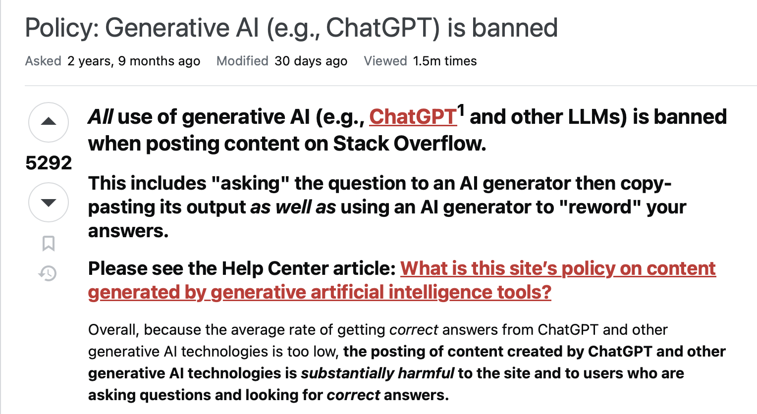 Поздно пить Боржоми? Stack Overflow пробует в AI - 1 Поздно пить Боржоми? Stack Overflow пробует в AI - 1
