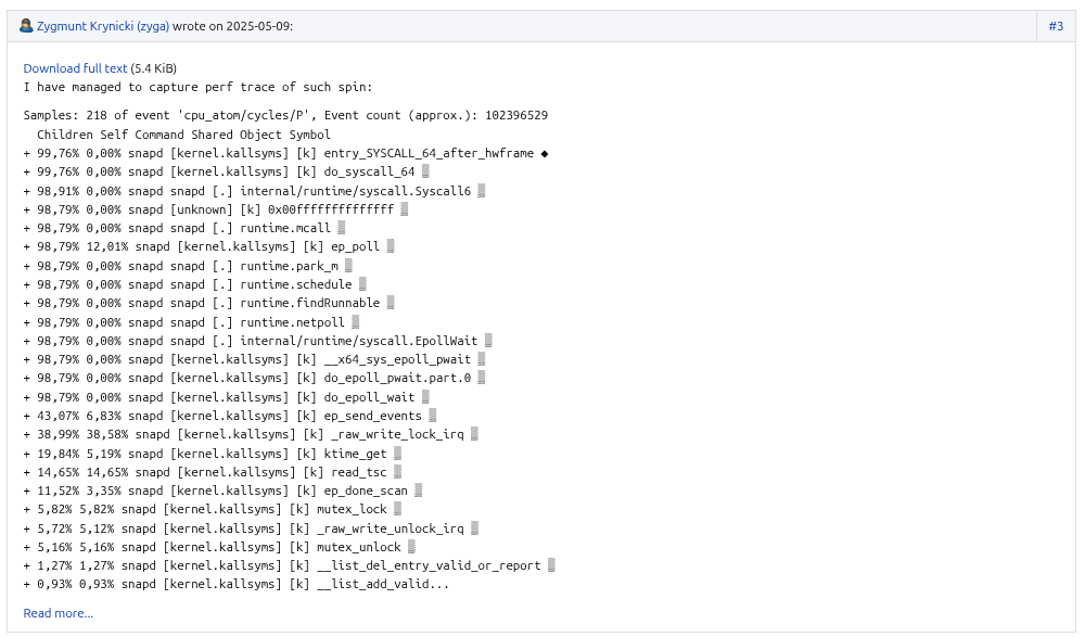 snapd, 100% загрузка cpu и баг ядра - 7
