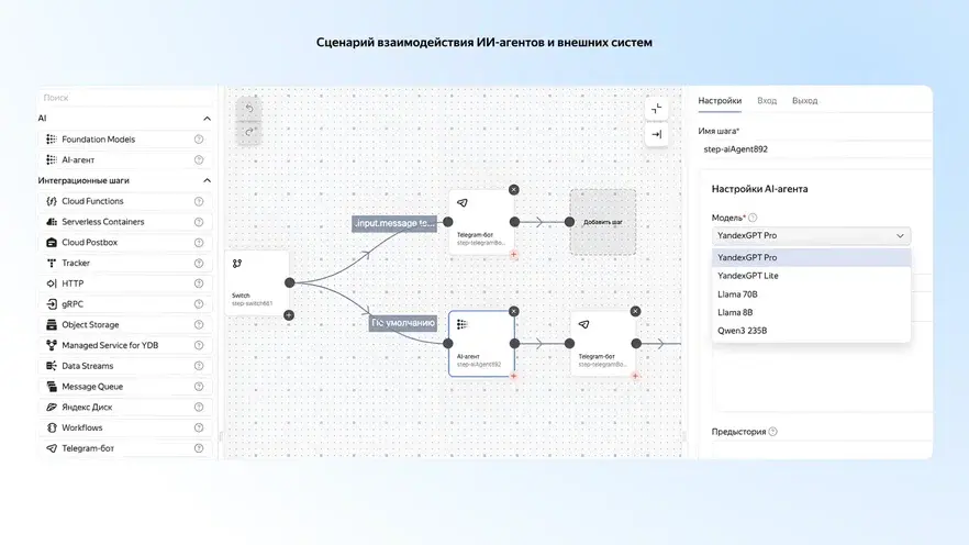 В Yandex Cloud появилась возможность делать AI-агентов без написания кода - 3