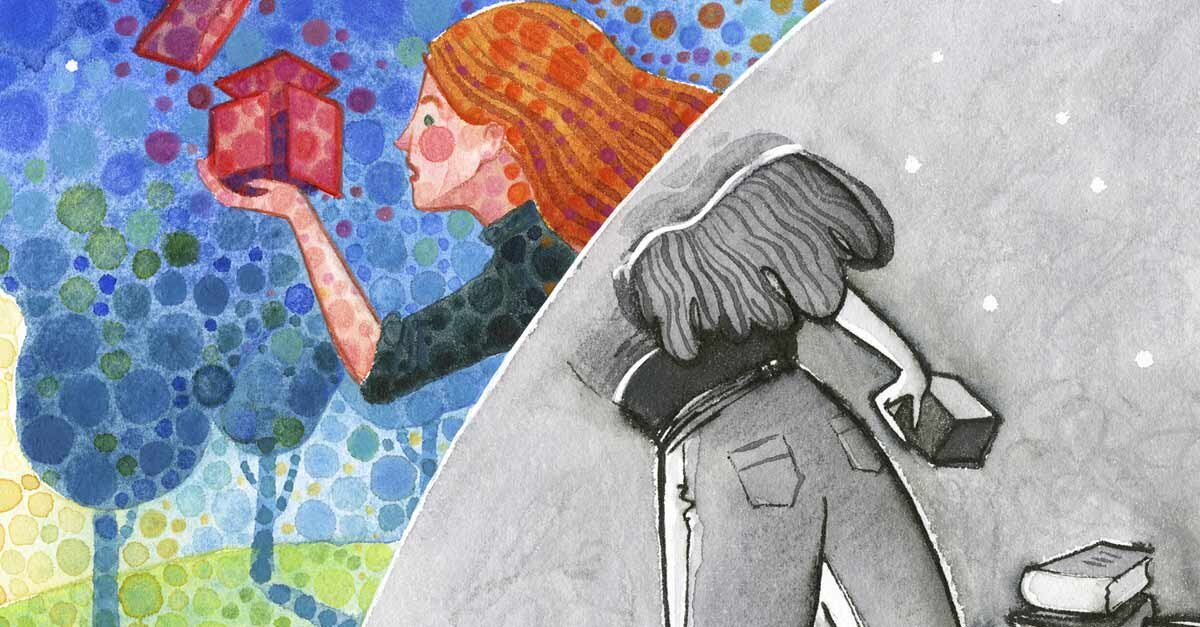 Мария выходит из комнаты 