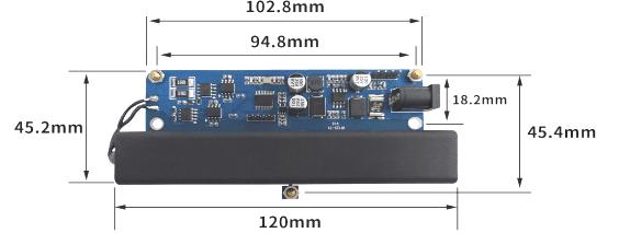 Внутренняя функциональная блок-схема передающего модуля RF125-TX2