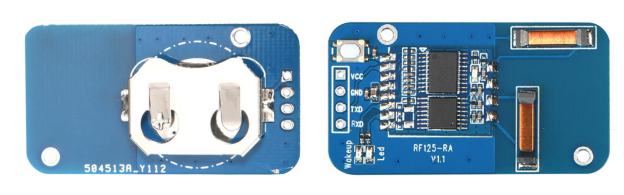 Фотографии передней и задней сторон модуля RF125-RA
