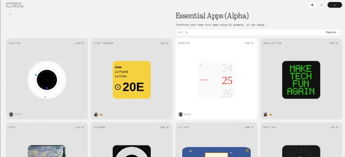 Скриншот с приложениями Essential, созданными сообществомИзображение: Nothing Скриншот, показывающий основные приложения, созданные сообществом Nothing