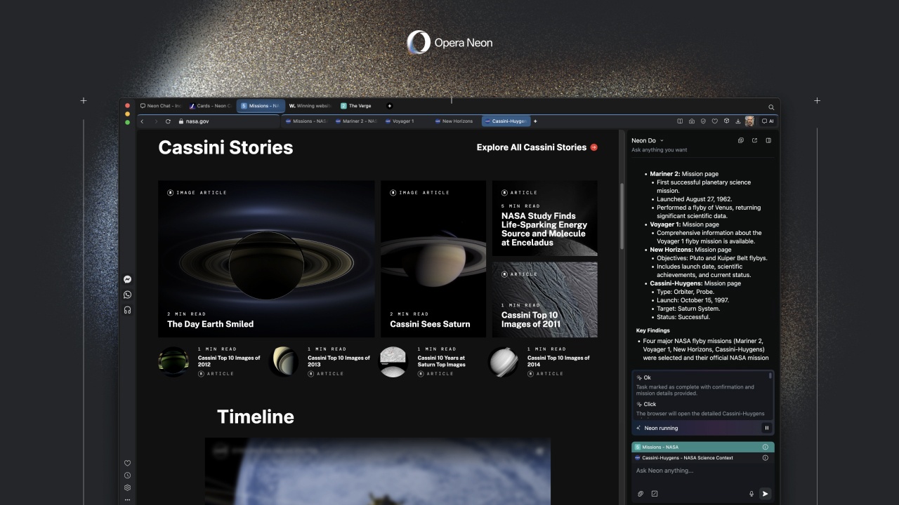 Opera выпустила ИИ-браузер Neon с подпиской за 20 долларов в месяц - 1
