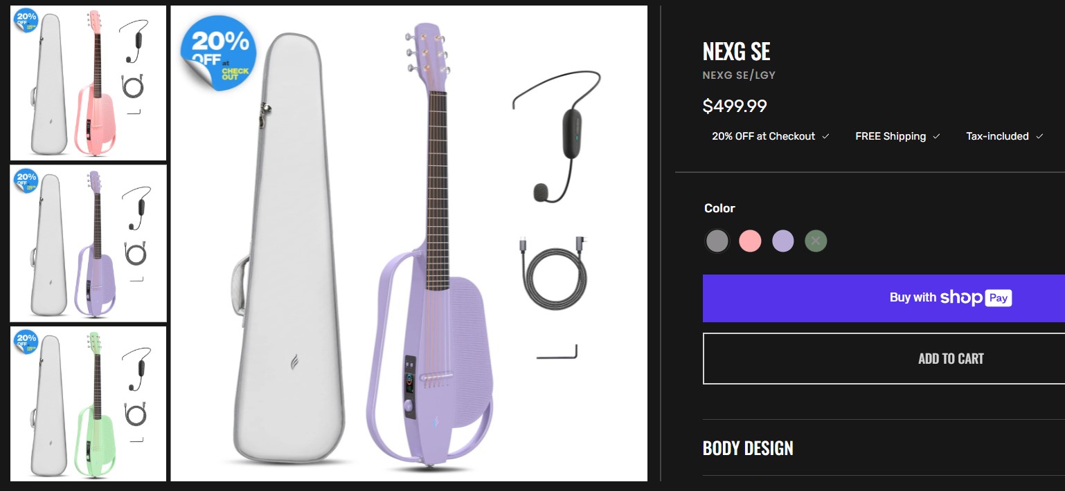 Enya Inspire — умная углепластиковая электрогитара для гиков - 27 Enya Inspire — умная углепластиковая электрогитара для гиков - 27