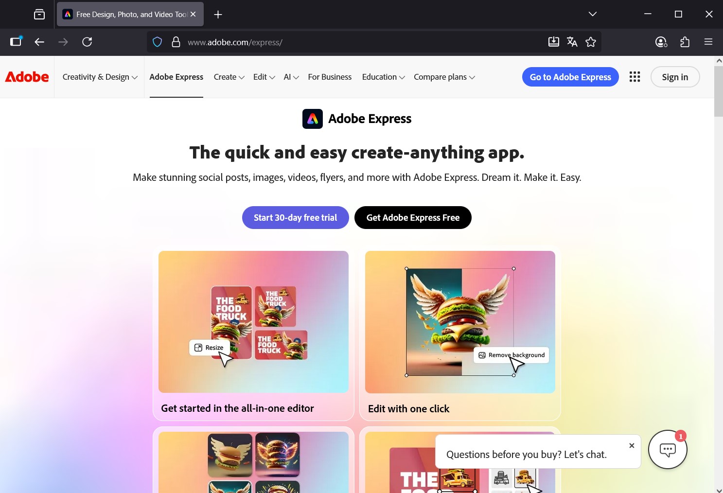 Adobe Express упрощает создание визуалов и описаний, помогая в заработке на оформлении товаров для маркетплейсов или дизайне презентаций.