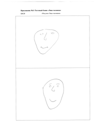 Пример выполнения теста "Лицо человека" пациентом